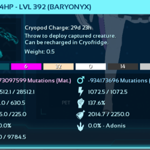 Baryonyx (Cyan & Pink) (Breeder)
